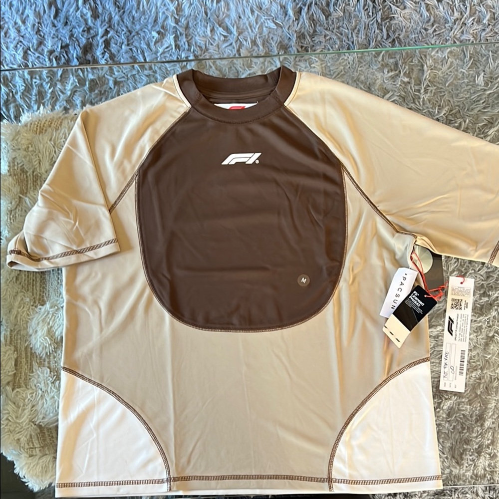 PACSUN Formula 1 - Men's Brown & Tan Shirt